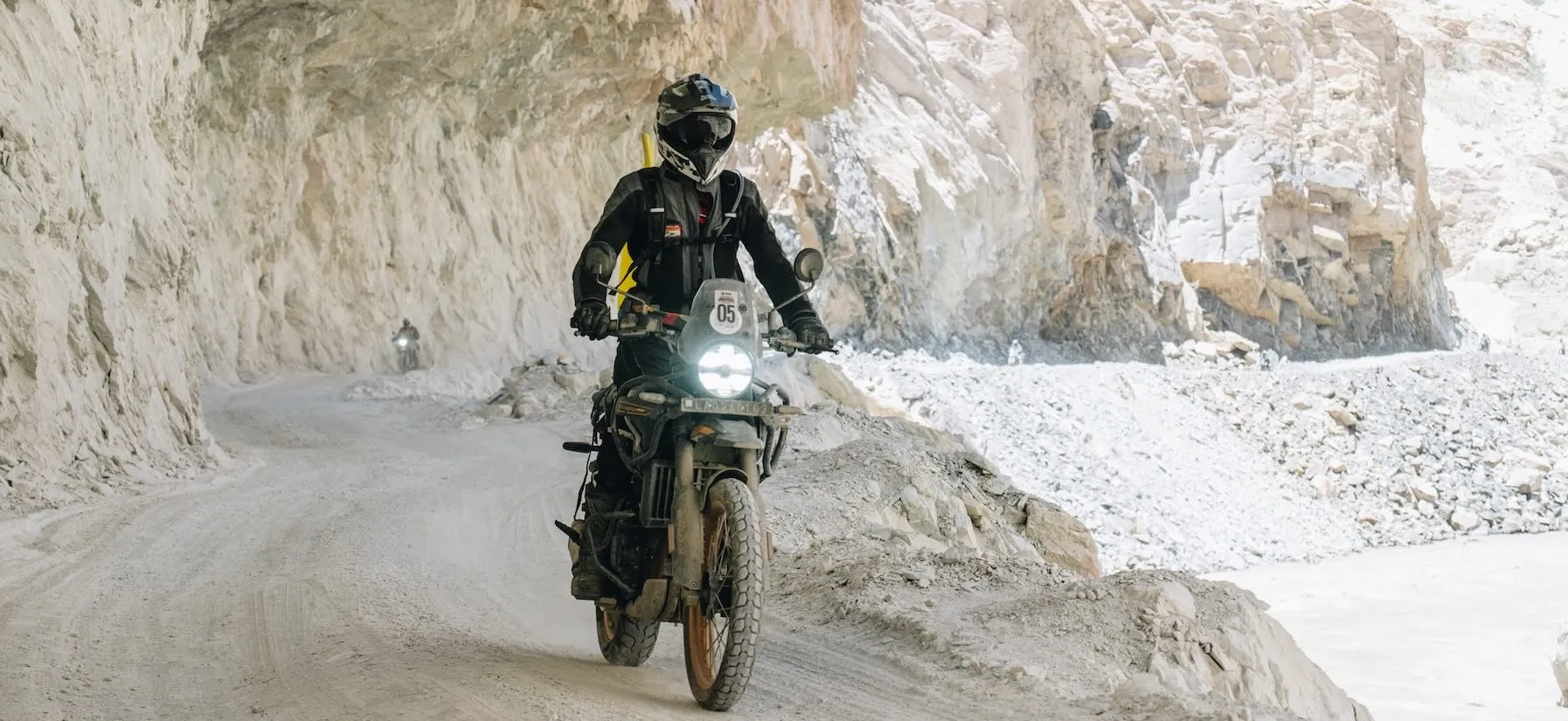 High mountain pass road